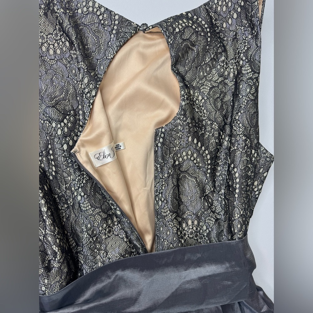 NWT Eliza J Taffeta & Lace Mix Media Ball Gown Womens Size 20W - Picture 13 of 15